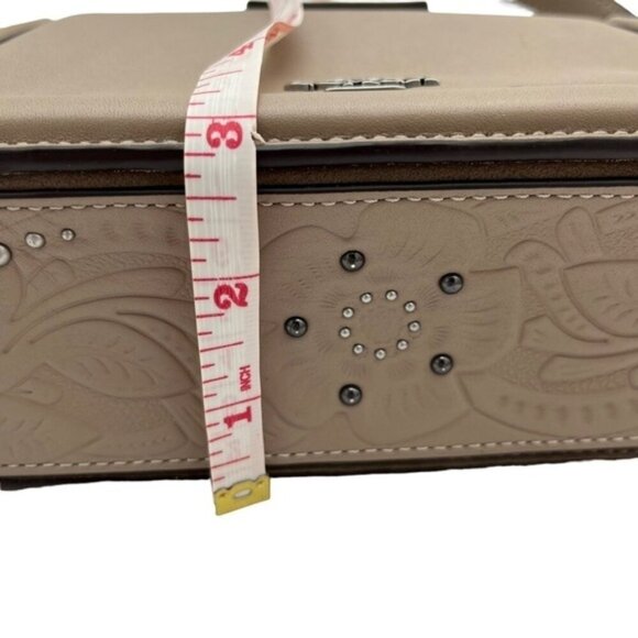 Coach Page Crossbody Glovetanned Leather With Tea Rose Tooling - Picture 11 of 13